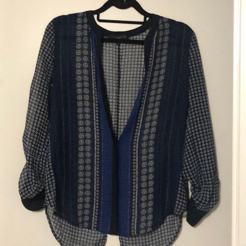 Sanctuary Blue Patterned Blouse